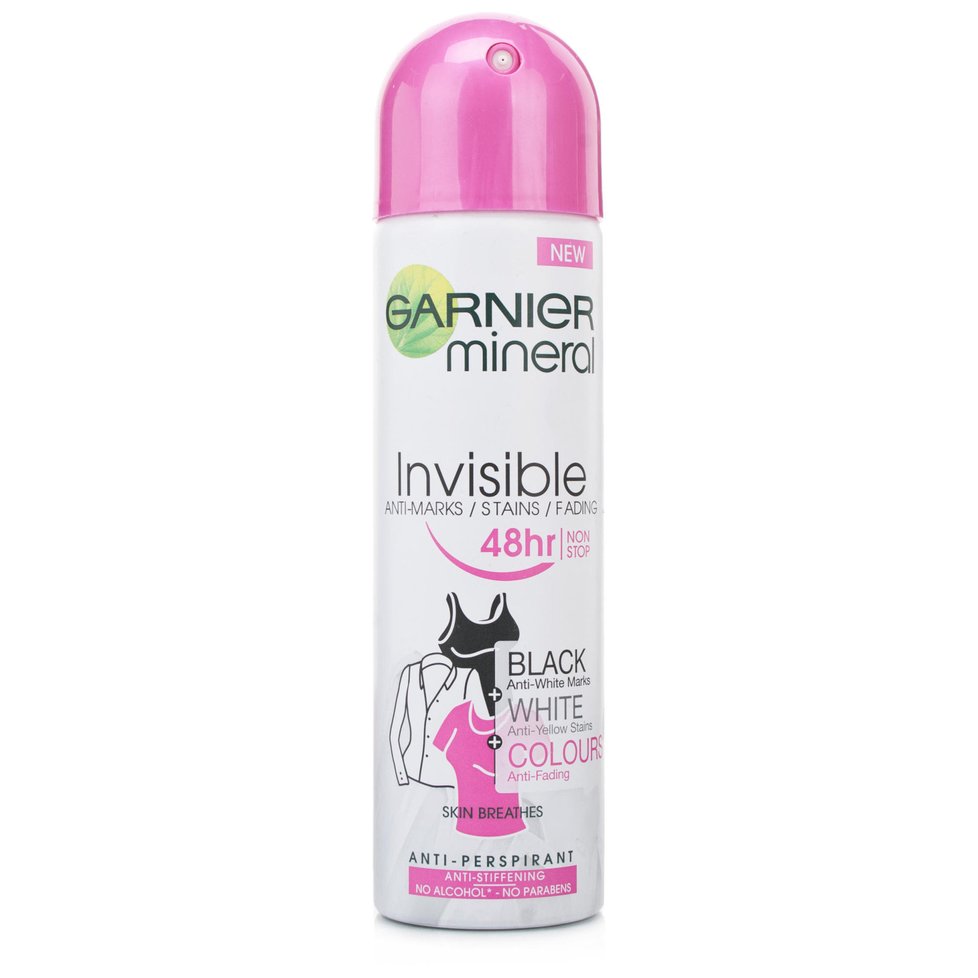 Garnier Mineral Invisible antiperspirant ve spreji, 79 Kč, koupíte v síti drogerií