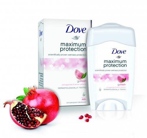 Dove Maximum Protection Go Fresh Pomegranate, 149 Kč, koupíte v síti drogerií