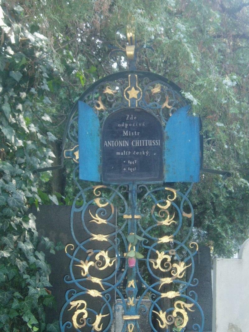 Chittussiho hrob se nachází na Vyšehradském hřbitově mezi nejvýznamnějšími osobnostmi českého národa.