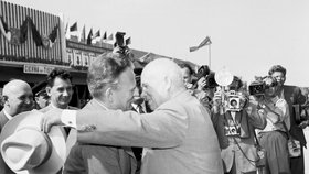 Novotný s Nikitou Chruščovem
