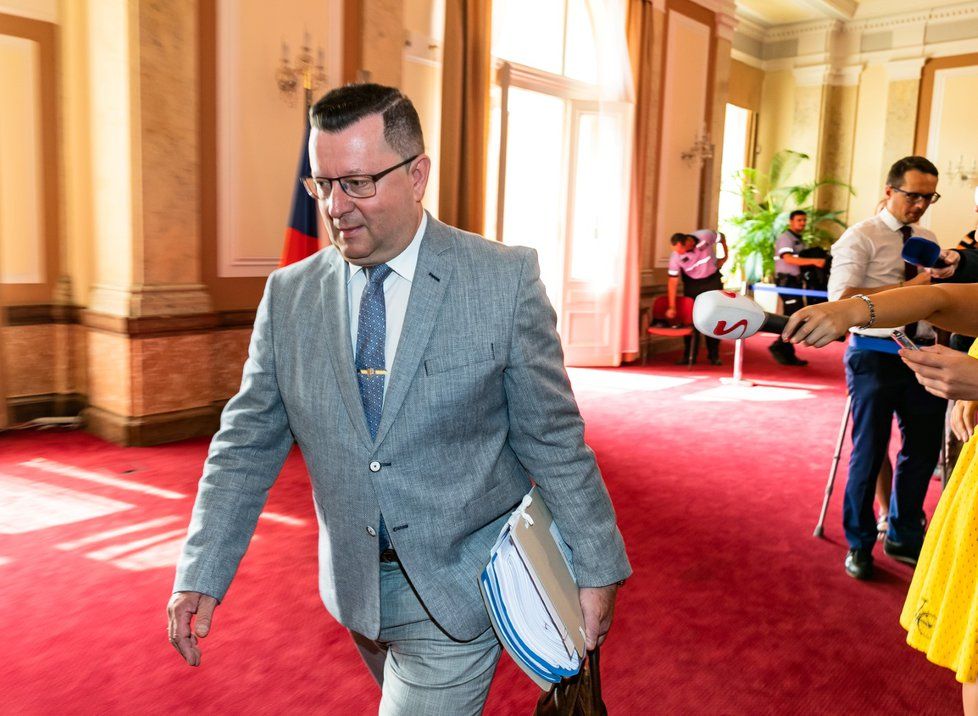 Odcházející ministr kultury Antonín Staněk (ČSSD) (30. 7. 2019)