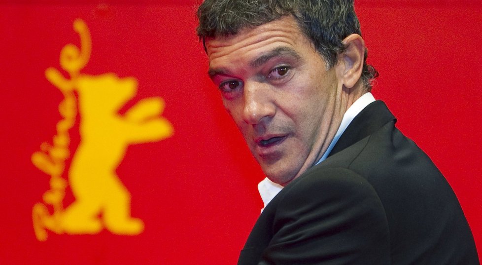 Antonio Banderas na filmovém festivalu Berlinale v Německu