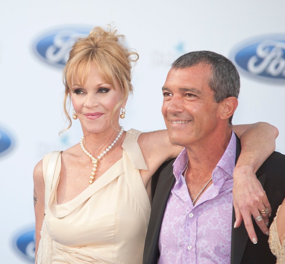 S dnes již bývalou manželkou Melanie Griffith