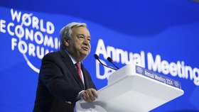 Antonio Guterres v Davosu