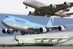 Na letiště v Praze přistál Boeing 747-8i - nejdelší letadlo světa, v barvách Korean Air.