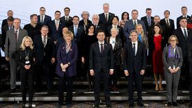 Jednání ministrů zahraničí zemí NATO ve Skopje: Vlevo vzadu Jan Lipavský (29.11.2023)