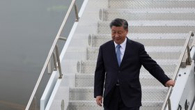 Si Ťin-pching dorazil do San Franciska na summit APEC (14. 11. 2023).