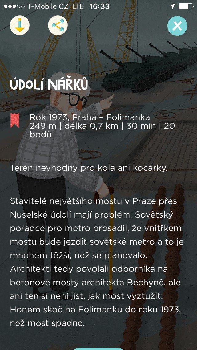 Interaktivní hra pro mobilní telefony Skryté příběhy vás provede různými kouty Prahy.