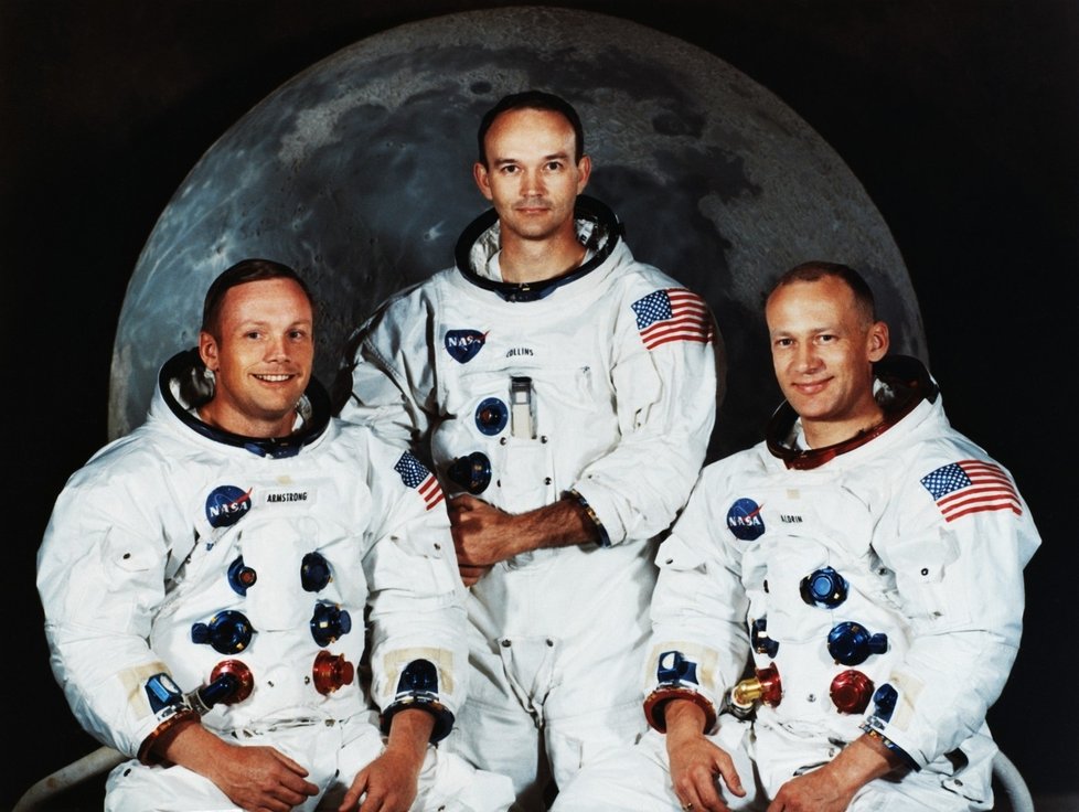 Astronauti z mise Apollo 11 – Armstrong, Collins a Aldrin