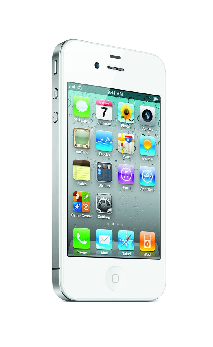 iPhone 4 v bílé barvě