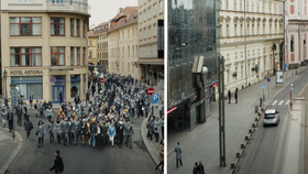 Apple točil další reklamu v Praze: Bizarní spot má upozornit na ztrátu soukromí kvůli mobilním telefonům