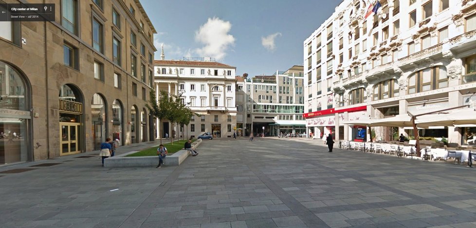 Takto zachytil náměstí Google ve Street View.