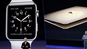 Apple představil nový tenký MacBook a chytré hodinky Apple Watch.