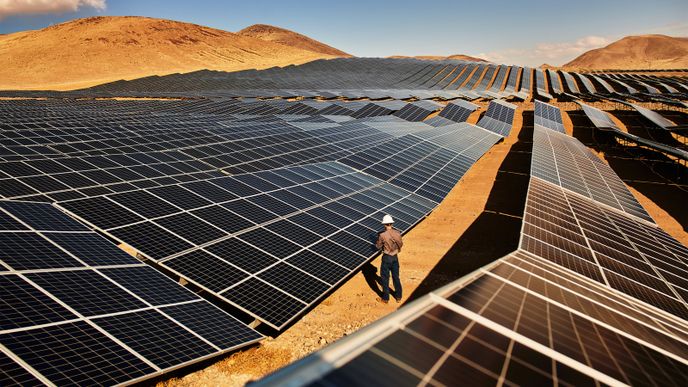 Solární farma Applu v Nevadě