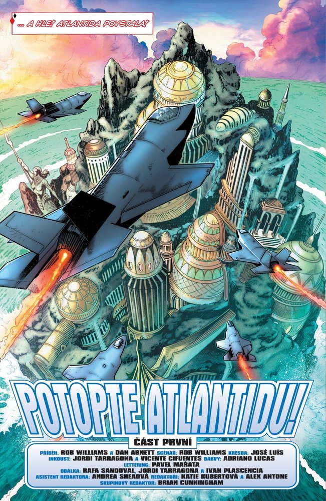 Komiks Aquaman / Sebevražedný oddíl: Potopte Atlantidu! je pravý letní superhrdinský epos