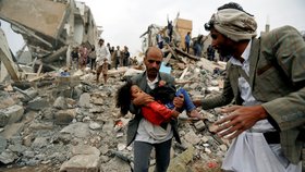 Arabská koalice přiznala „omyl,“ který stál život desítky civilistů