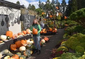 Martina Holubová pořádá svou výstavu v rodinném arboretu ve Staříči.
