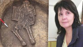 Pro archeoložku Blanku Mikulkovou je unikátní objev hrobu ze starší doby bronzové s ženou objímající dítě jedním z vrcholů profesní kariéry.