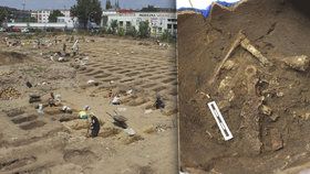 Archeologický průzkum ve Vojtově ulici, kde našli žárový hrob germánského bojovníka i pozůstatky římského vojenského tábora z 2. století našeho letopočtu.