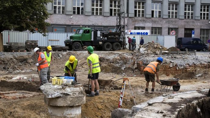 Archeologové našli vykopávky i na pražské Národní třídě