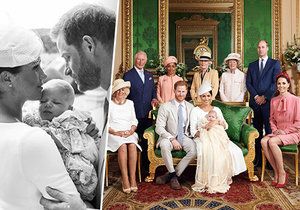 Přísně tajné křtiny Archieho: Královský pár zveřejnil první fotografie! Za kmotry šly sestry princezny Diany?