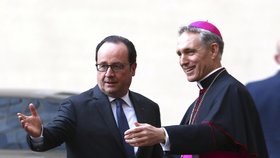 Francouzský prezident François Hollande ve Vatikánu