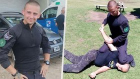 Liberecký strážník David Fischer během stáže a výcviku u jihoamerických policejních jednotek.