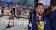 Fanynka oslavovala vítězství Argentiny ve velkém stylu
