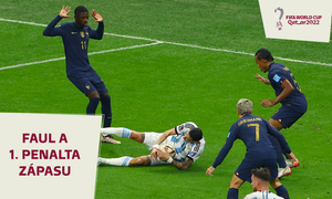 Argentina - Francie: Hloupý faul Dembelého potrestal Messi z penalty, 1:0
