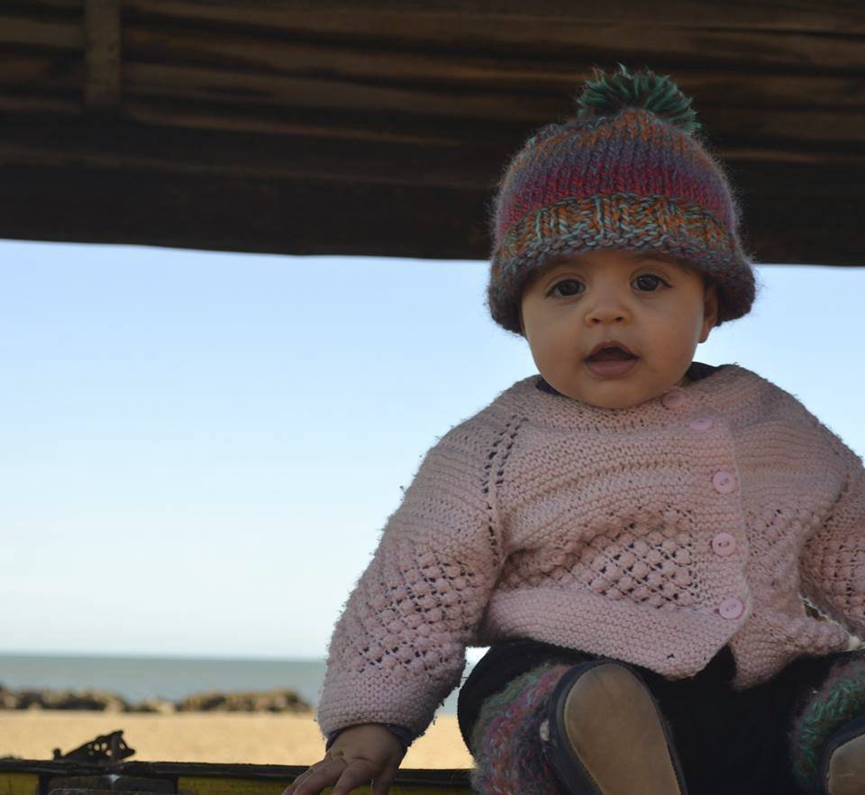 Osmiměsíční dcera Victorie Perez Trilce