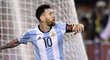 Kapitán Argentiny Lionel Messi rozhodl z penalty duel proti Chile