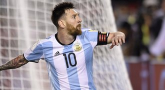 Messi vystřelil Argentině v kvalifikaci důležitou výhru, Brazílie spláchla Uruguay