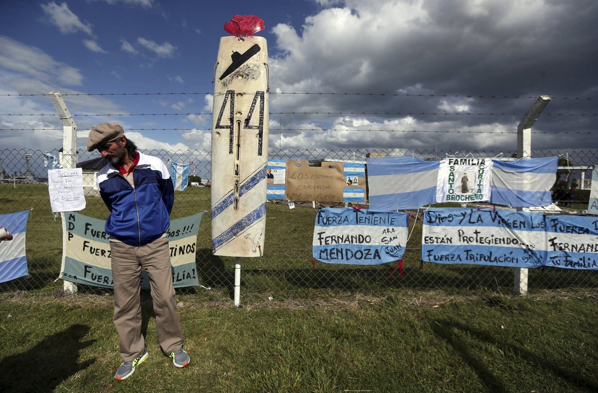 Pátrání po pohřešované argentinské ponorce