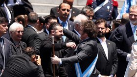 Argentinský prezident Javier Milei složil přísahu, pogratulovat mu přiletěl i Volodymyr Zelenskyj (10.12.2023)