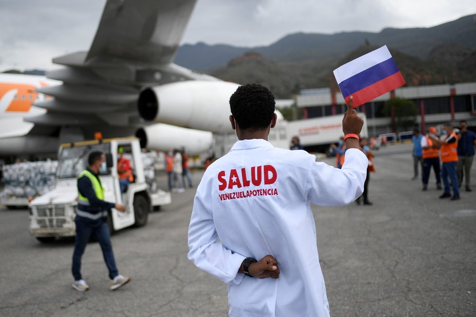 Ruská vakcína Sputnik V letecky dorazila do Venezuely (13. 2. 2021).
