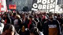 Protivládní demonstrace v Buenos Aires po oznámení nových ekonomických opatření koncem srpna