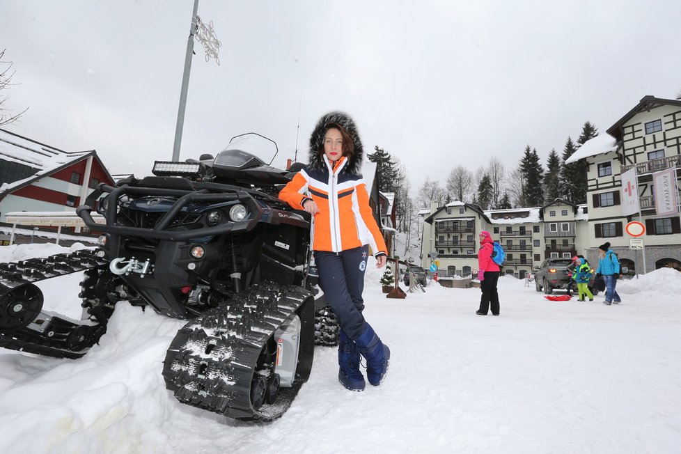 Veronika Arichteva na horách.