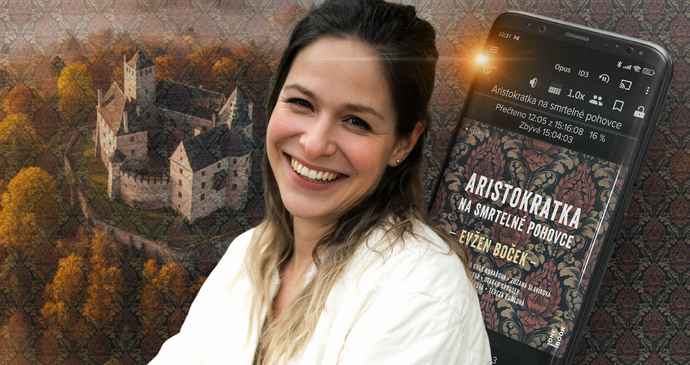 Aristokratka na smrtelné pohovce (audiokniha): Poslední okamžiky (ne)štěstí života Marie III. – Naše aristokratka už není tou roztomilou mladou dámou, kterou trápí problémy s láskou, nýbrž téměř půl století zkušenou ženou se sarkastickým pohledem na svět. Jednoho příšerně horkého dne však na onom jediném tichém a příjemně chladném místě na celém zámku Marii čeká namísto vytouženého klidu vetřelkyně, jež o sobě prohlašuje, že je Smrt...