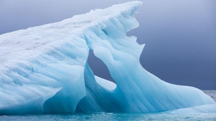 Arktický led, ilustrační foto