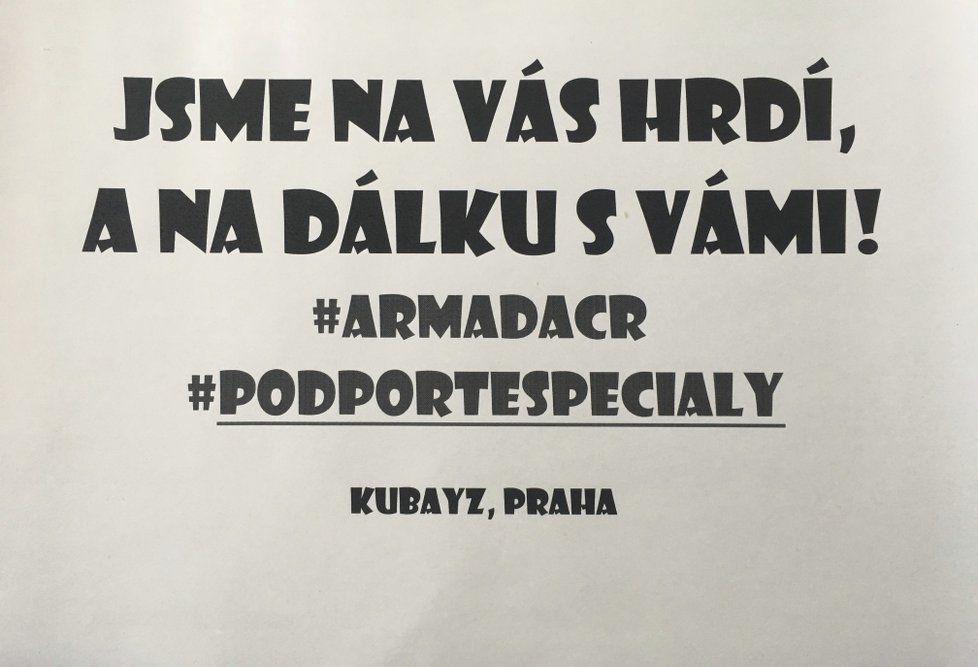 Češi poslali vojákům v Afghánistánu dojemné vzkazy.