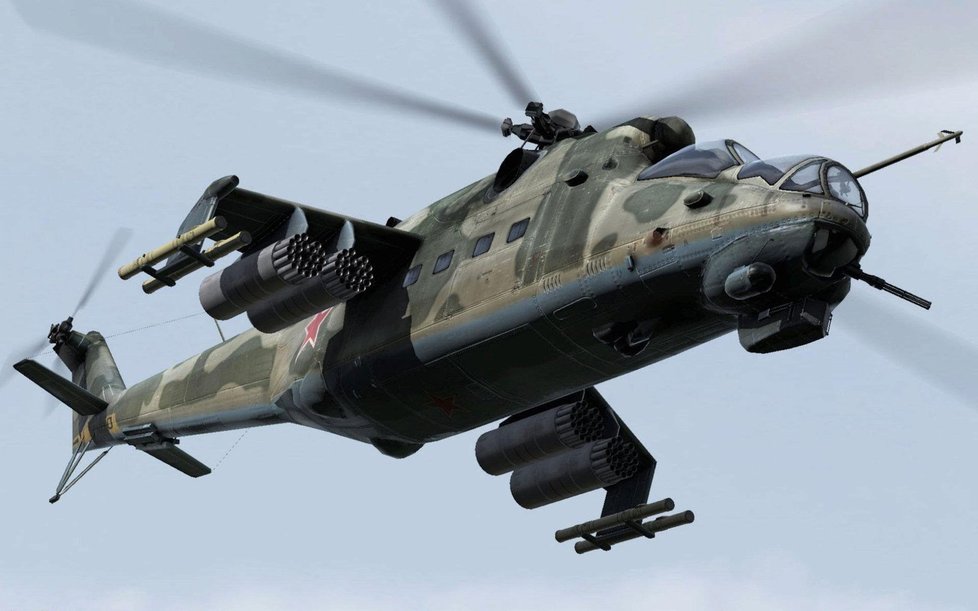Vrtulník Mi-24 dostal od Afghánců přezdívku Satanův koráb.