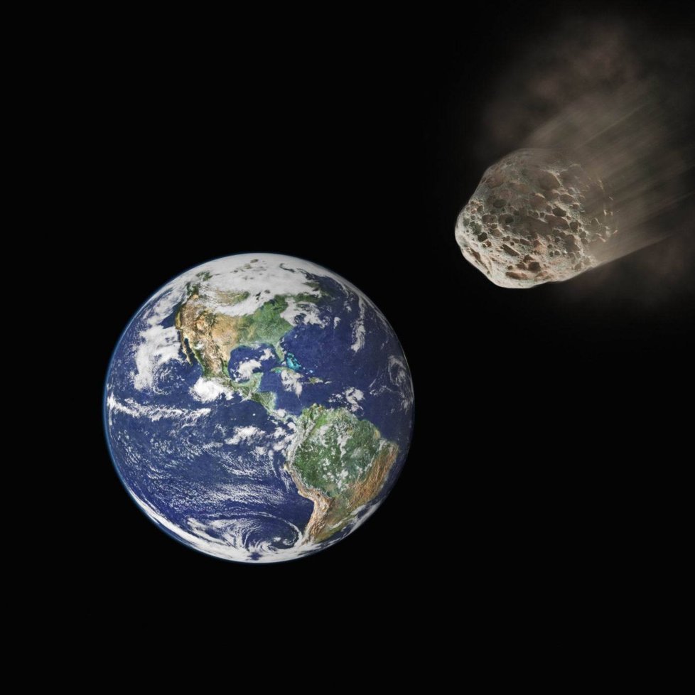 Také případná srážka s asteroidem může přinést zánik života na Zemi.