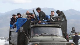 Exodus etnických Arménů z Náhorního Karabachu. (26.‒27. 9. 2023)