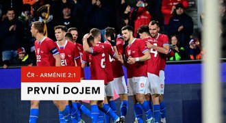 Česko - Arménie 2:1. Haškův tým musel znovu otáčet, rozhodl Chorý