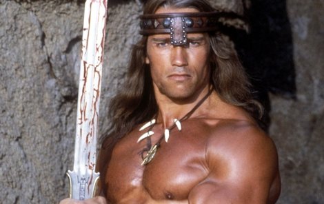 Schwarzenegger jako Conan v roce 1982.