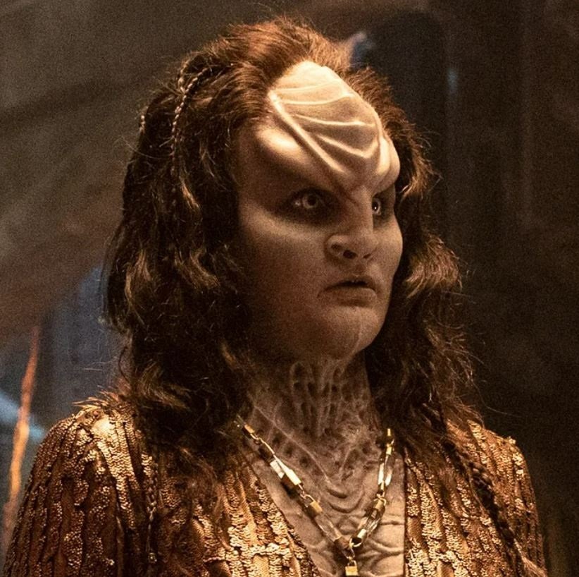 Podle některých vypadala jako Klingon ze Star Treku...
