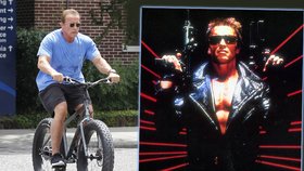 Arnold Schwarzenegger má v sobě něco z Terminátora. Jeho bicykl bicykl připomíná spíše »robotickou motorku« z budoucnosti!