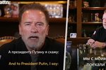 Arnold Schwarzenegger promluvil k ruským vojákům i Putinovi.