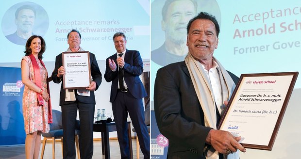 Arnold Schwarzenegger získal čestný doktorát