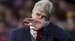 Arsene Wenger byl po vyřazení Arsenalu hodně zklamaný